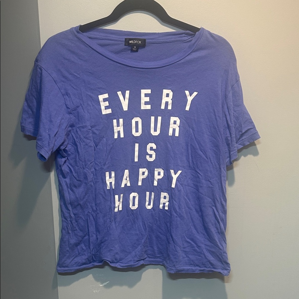 Wildfox Purple Graphic Tee